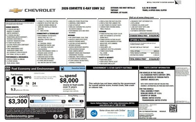 2026 Chevrolet Corvette E-Ray 3LZ