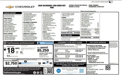 2026 Chevrolet Silverado 1500 RST