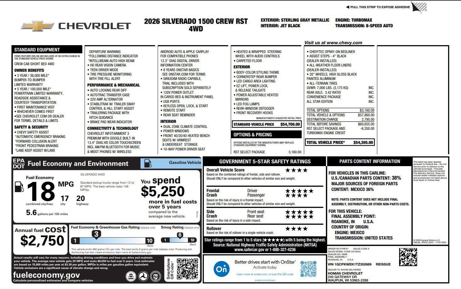 2026 Chevrolet Silverado 1500 RST