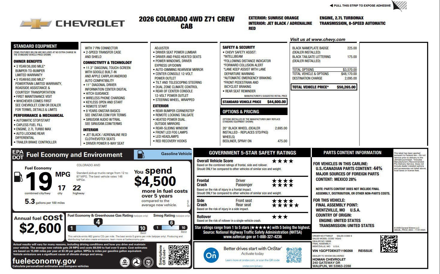 2026 Chevrolet Colorado Z71
