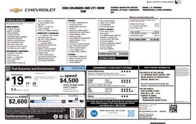 2026 Chevrolet Colorado Z71