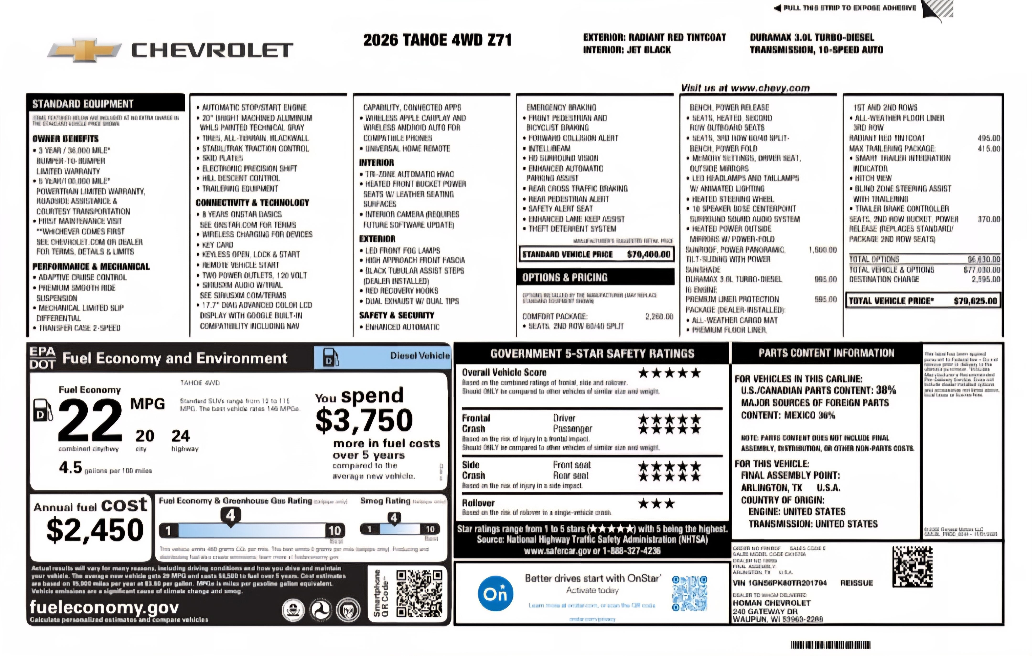 2026 Chevrolet Tahoe Z71