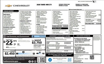 2026 Chevrolet Tahoe Z71