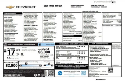 2026 Chevrolet Tahoe Z71