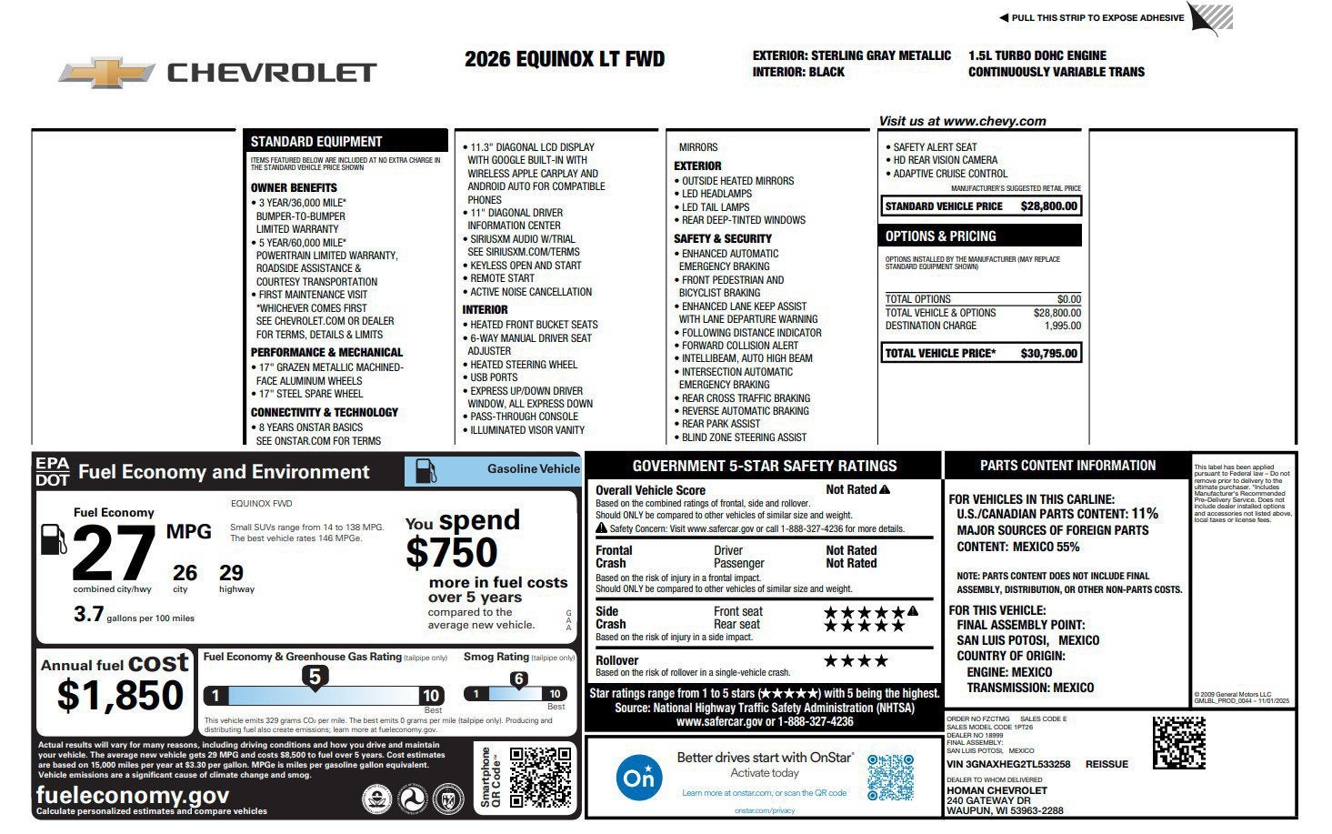2026 Chevrolet Equinox LT