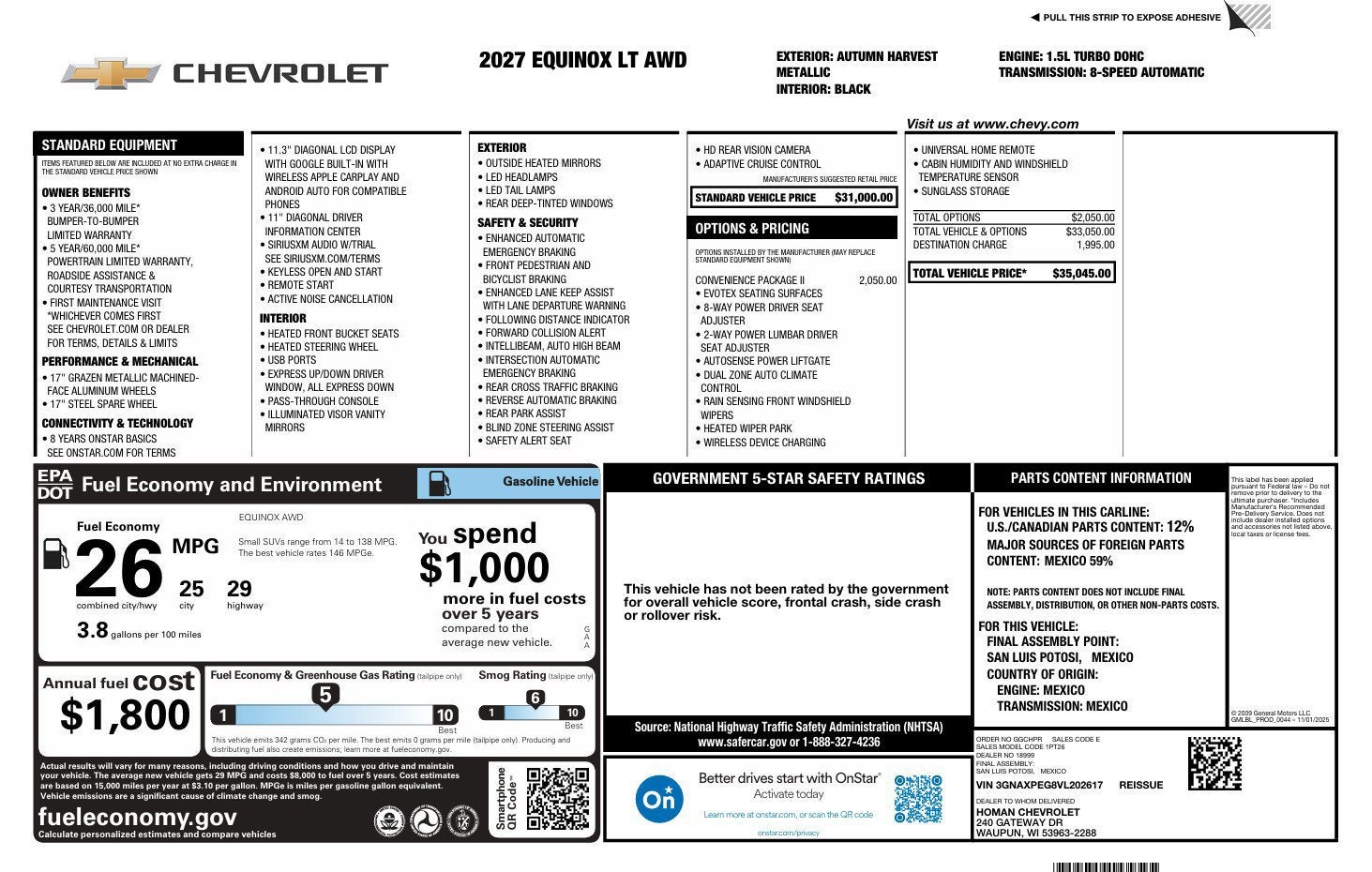 2027 Chevrolet Equinox LT