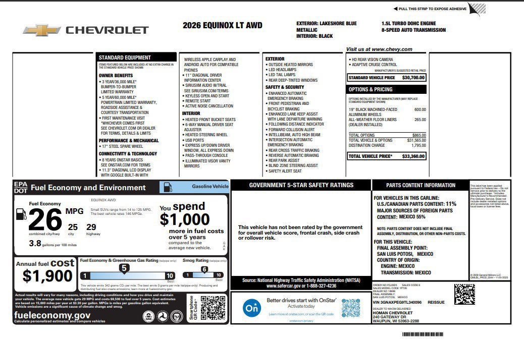 2026 Chevrolet Equinox LT