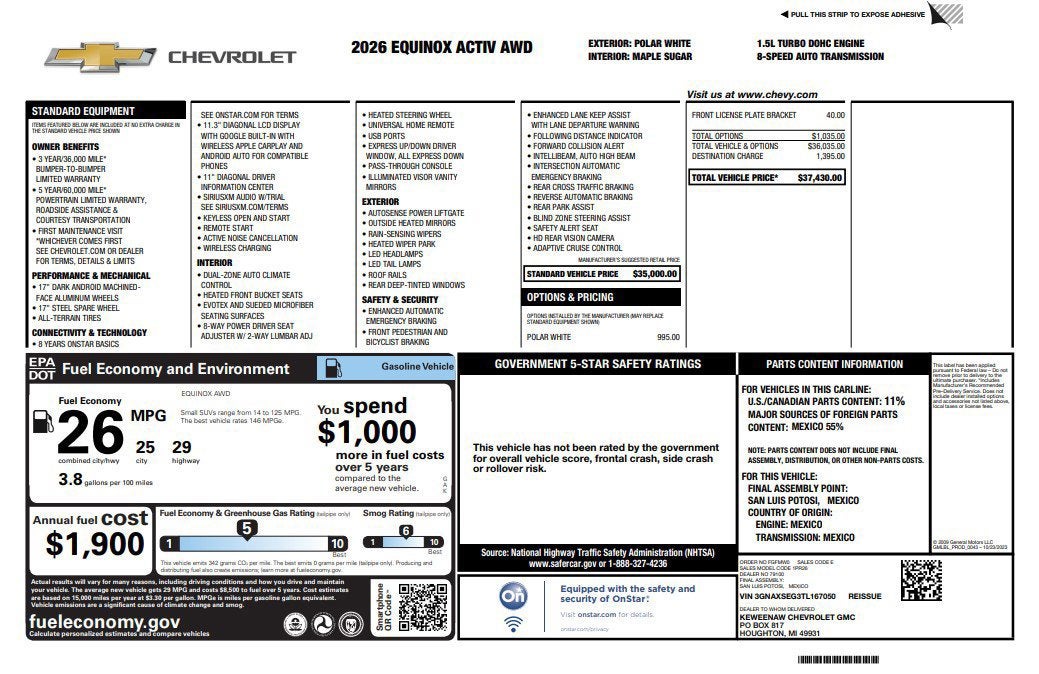 2026 Chevrolet Equinox ACTIV