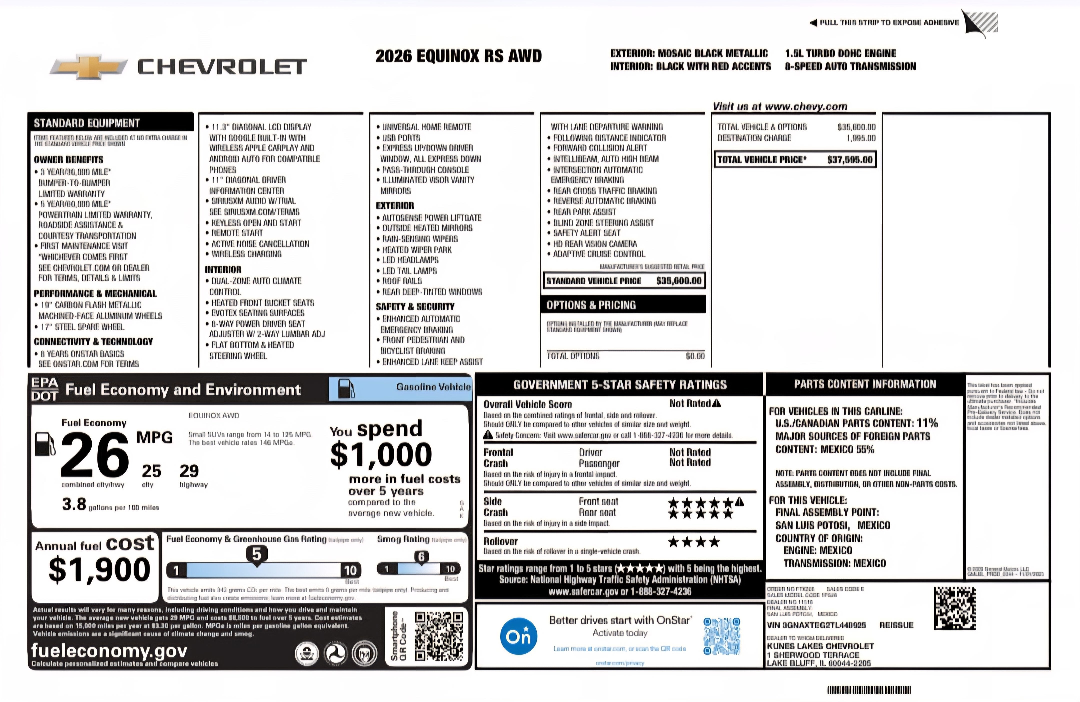 2026 Chevrolet Equinox RS