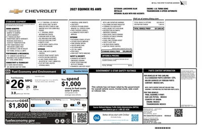 2027 Chevrolet Equinox RS