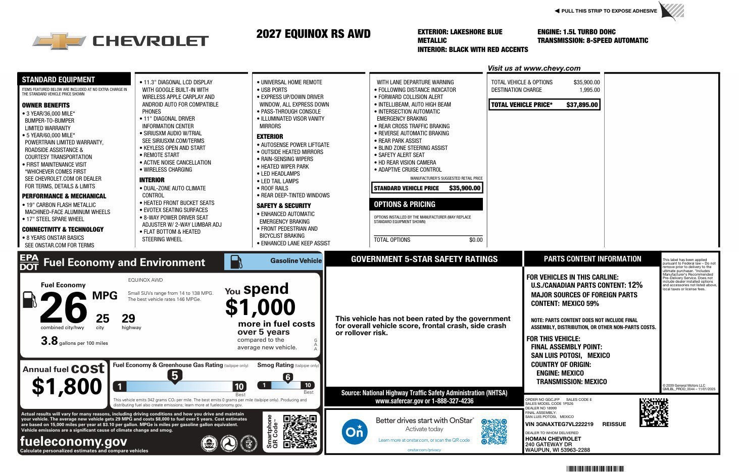 2027 Chevrolet Equinox RS