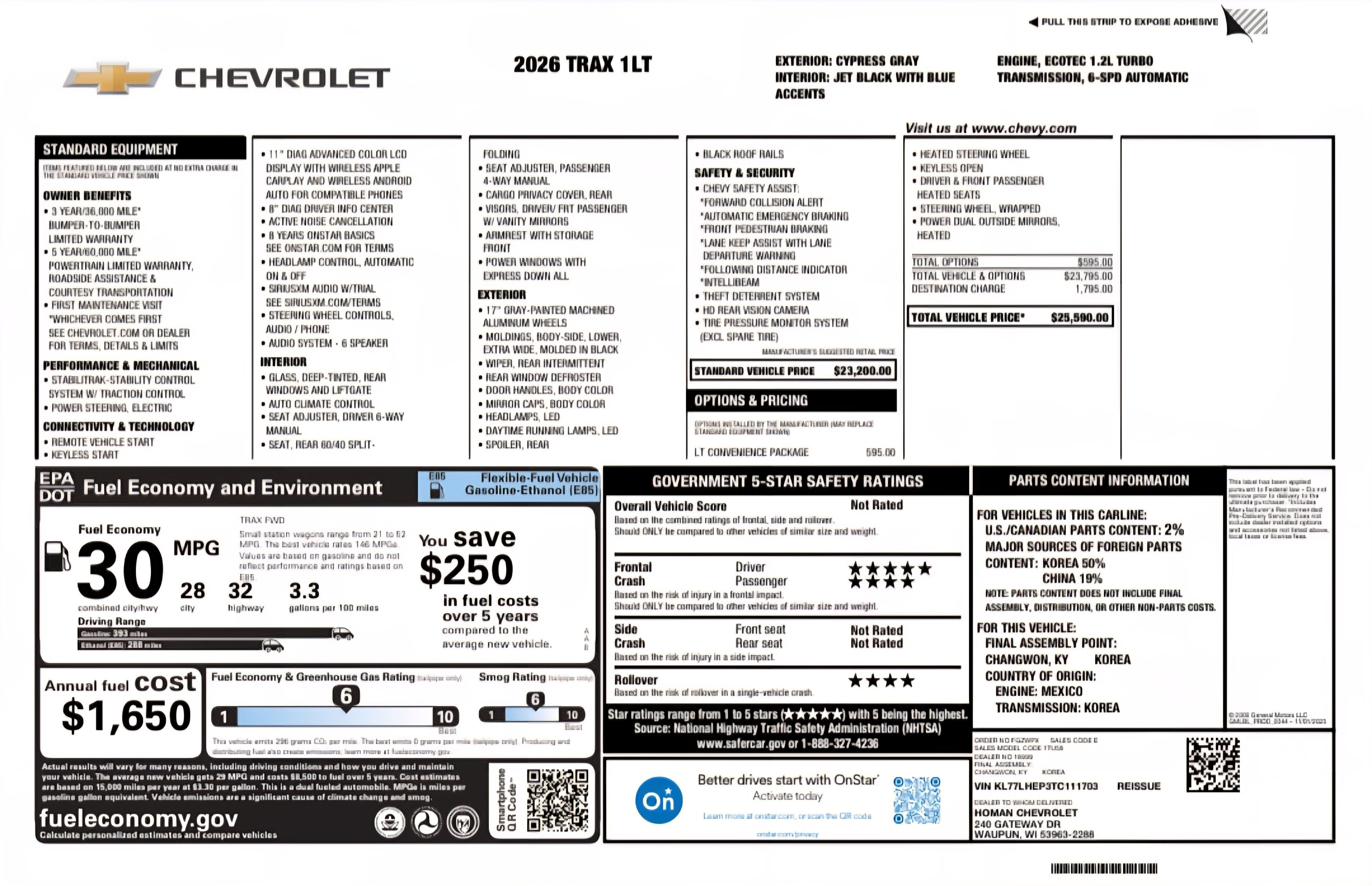 2026 Chevrolet Trax LT